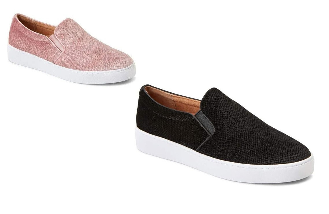 VIONIC Splendid Midi Holiday Women’s Black or Blush Suede Slip-On #TVW4810-2 NEW