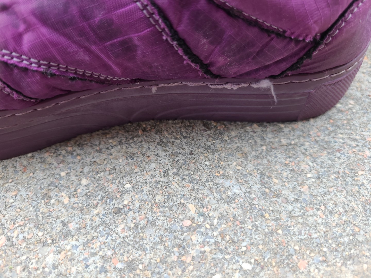 John Fluevog Lopro Leeside Lace-Up Sneaker Purple M5/W7 Read Description