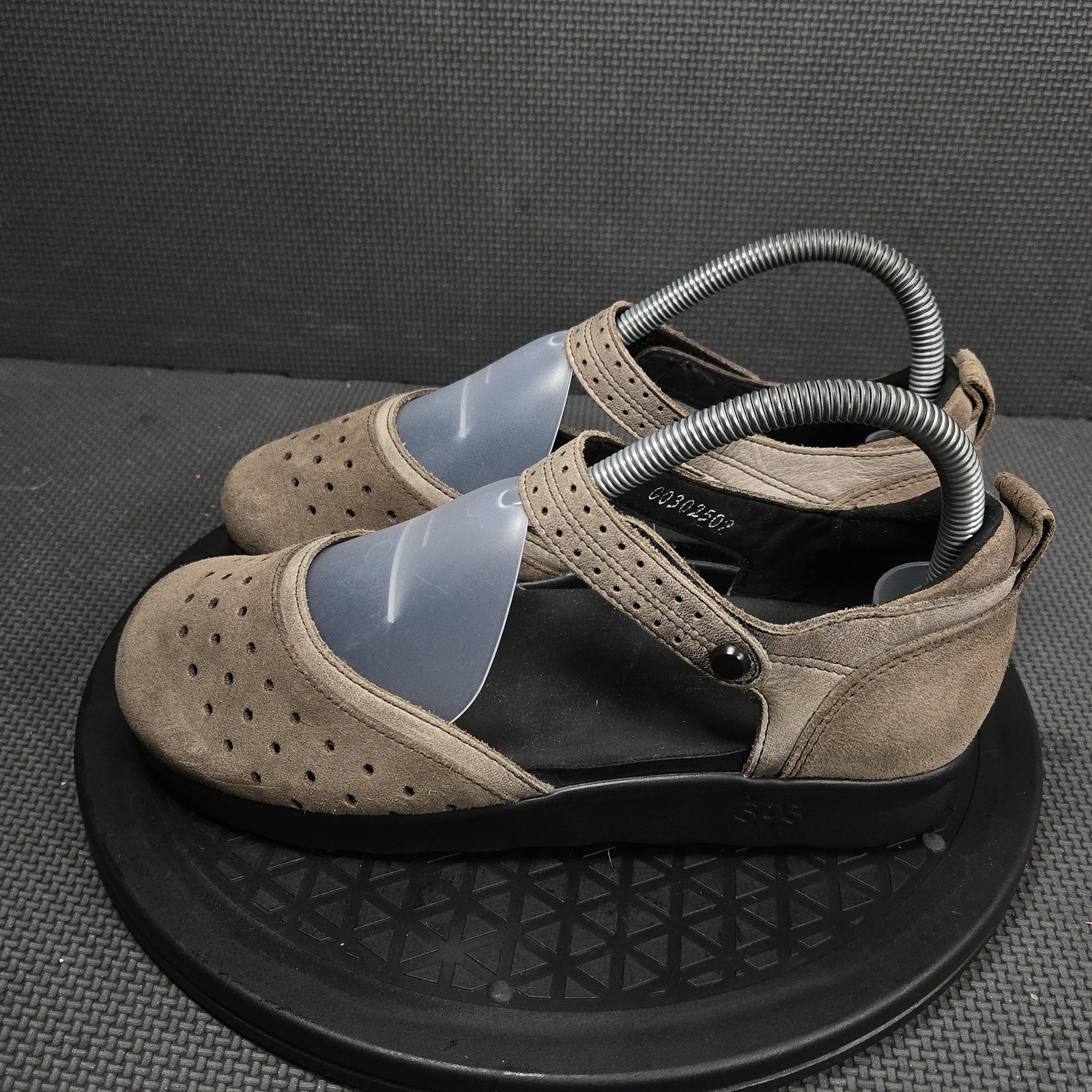 SAS Tripad Comfort Mary Jane Shoes Womens Size 6.5 W Brown Suede Comfort Flats