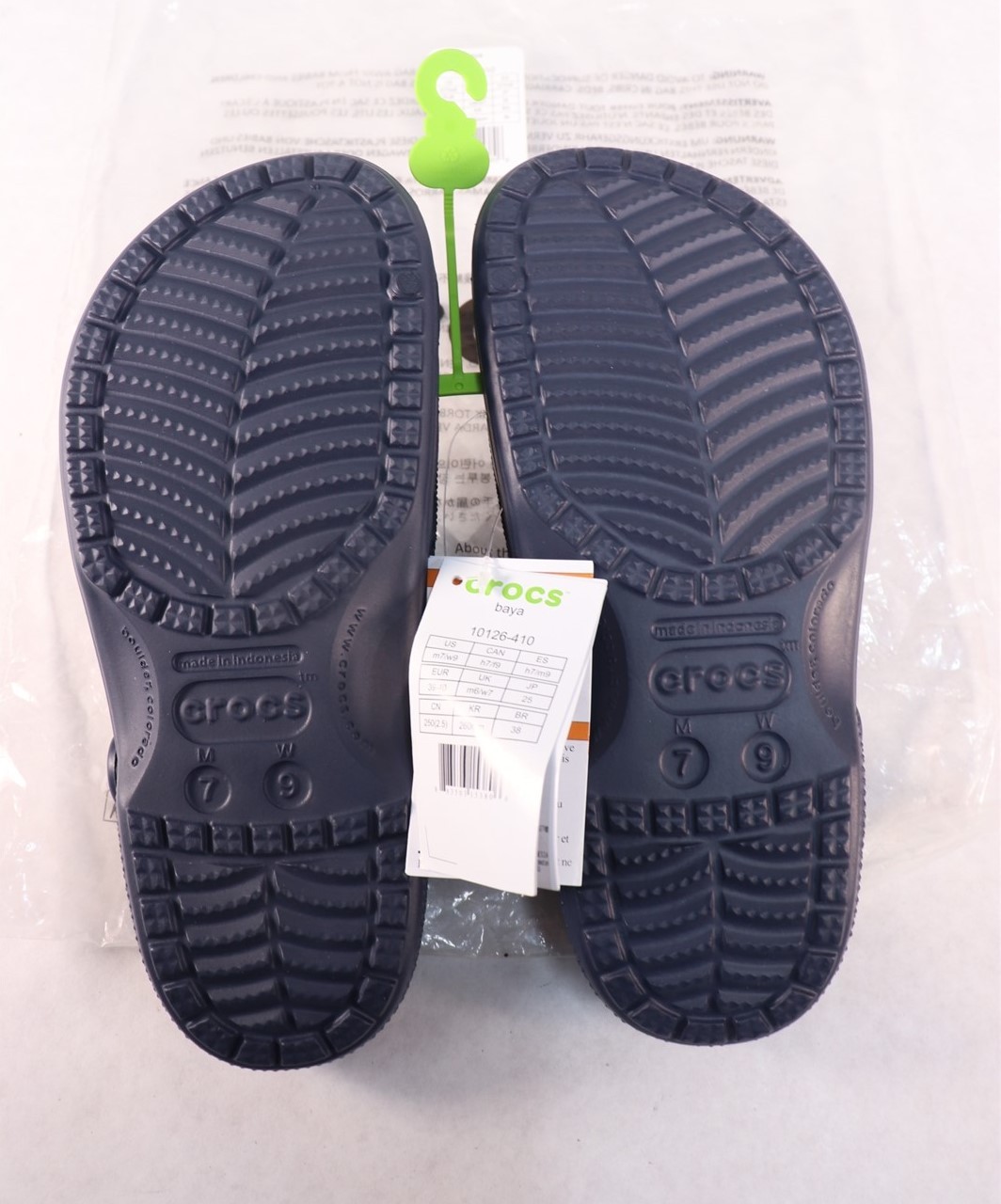 Crocs Adult Baya Clogs, Navy , W9/M7