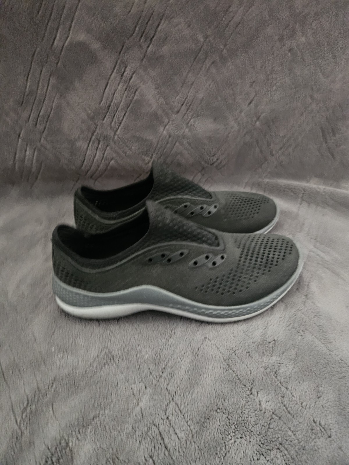 Crocs Literide 360 Pacer Womens Sz 8 Black Lace Up Sneakers Walking Water Shoes
