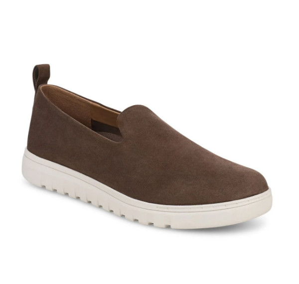 VIONIC Uptown Willa Slip On Sneaker Driftwood Suede NEW