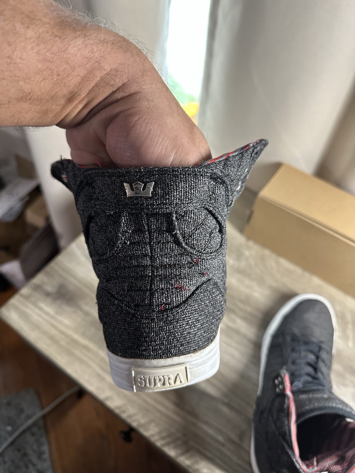 SUPRA Muska High top Gray Size 10.5