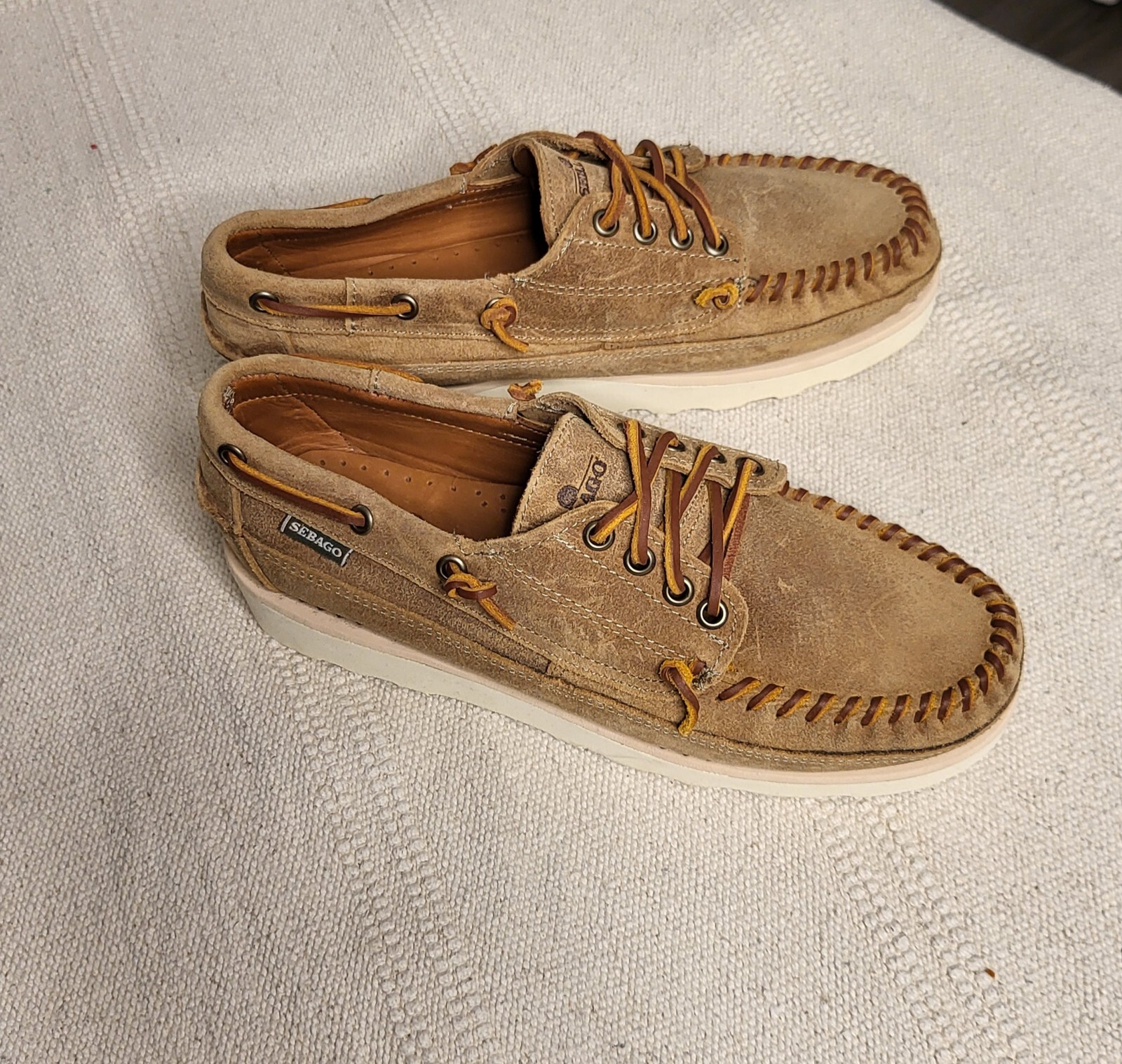 Sebago Campsides Makwa Suede suola ViBram outdoor casual uomo mocassino native