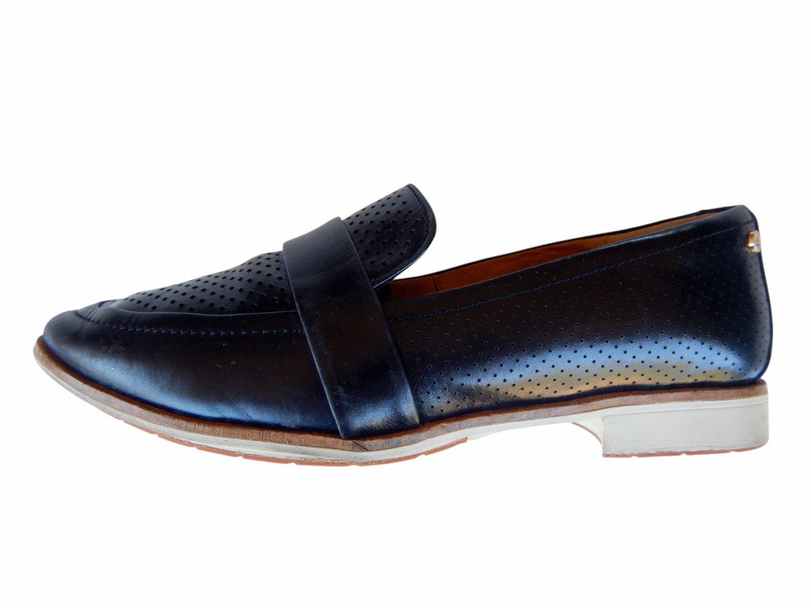Frankie 4 Australia ‘Jenn’ Women’s Designer Black Leather Loafer Shoes – US 7.5