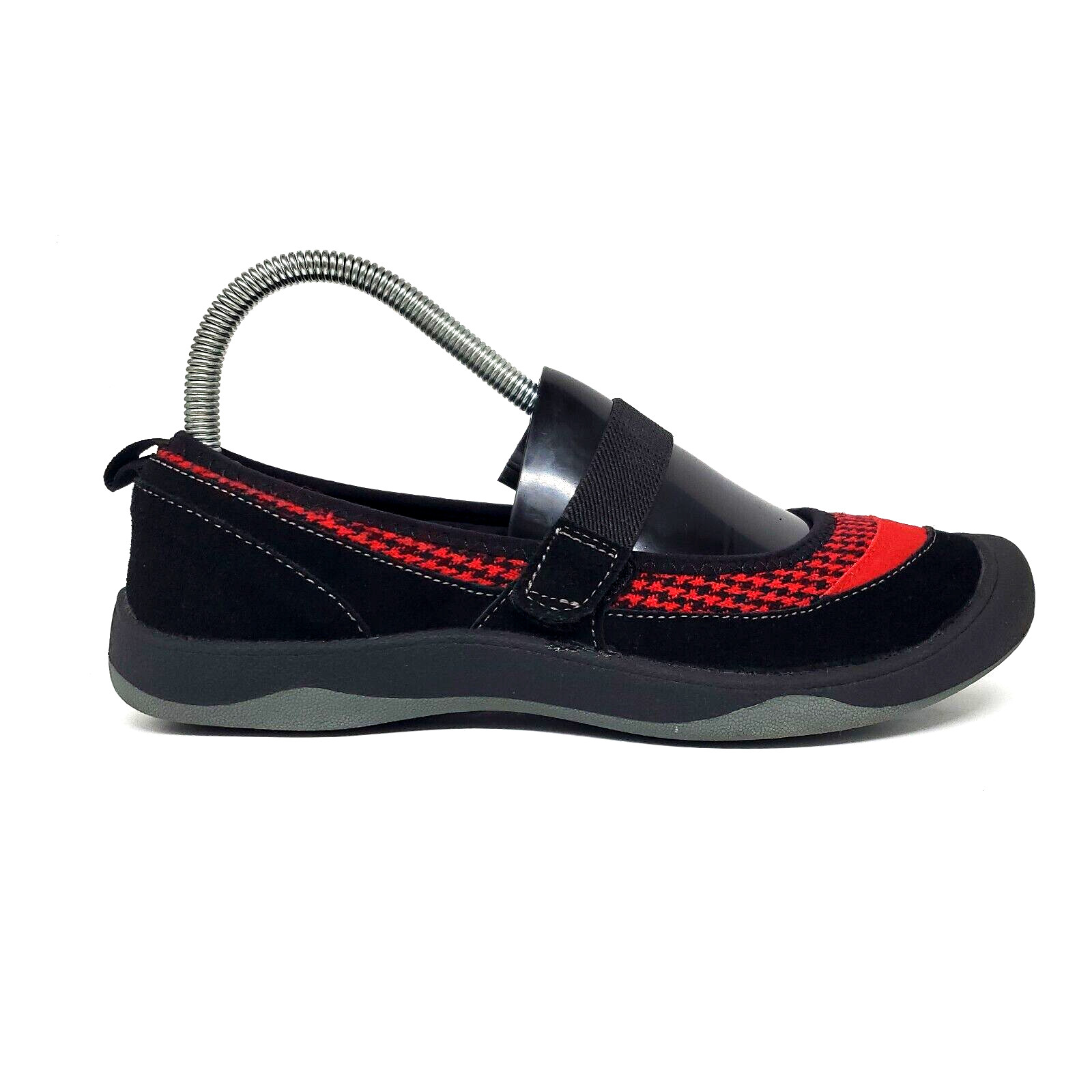 Terrain by Khombu Ingrid Red/Black Leather/Fabric Hiking Walking Shoes Size 8M