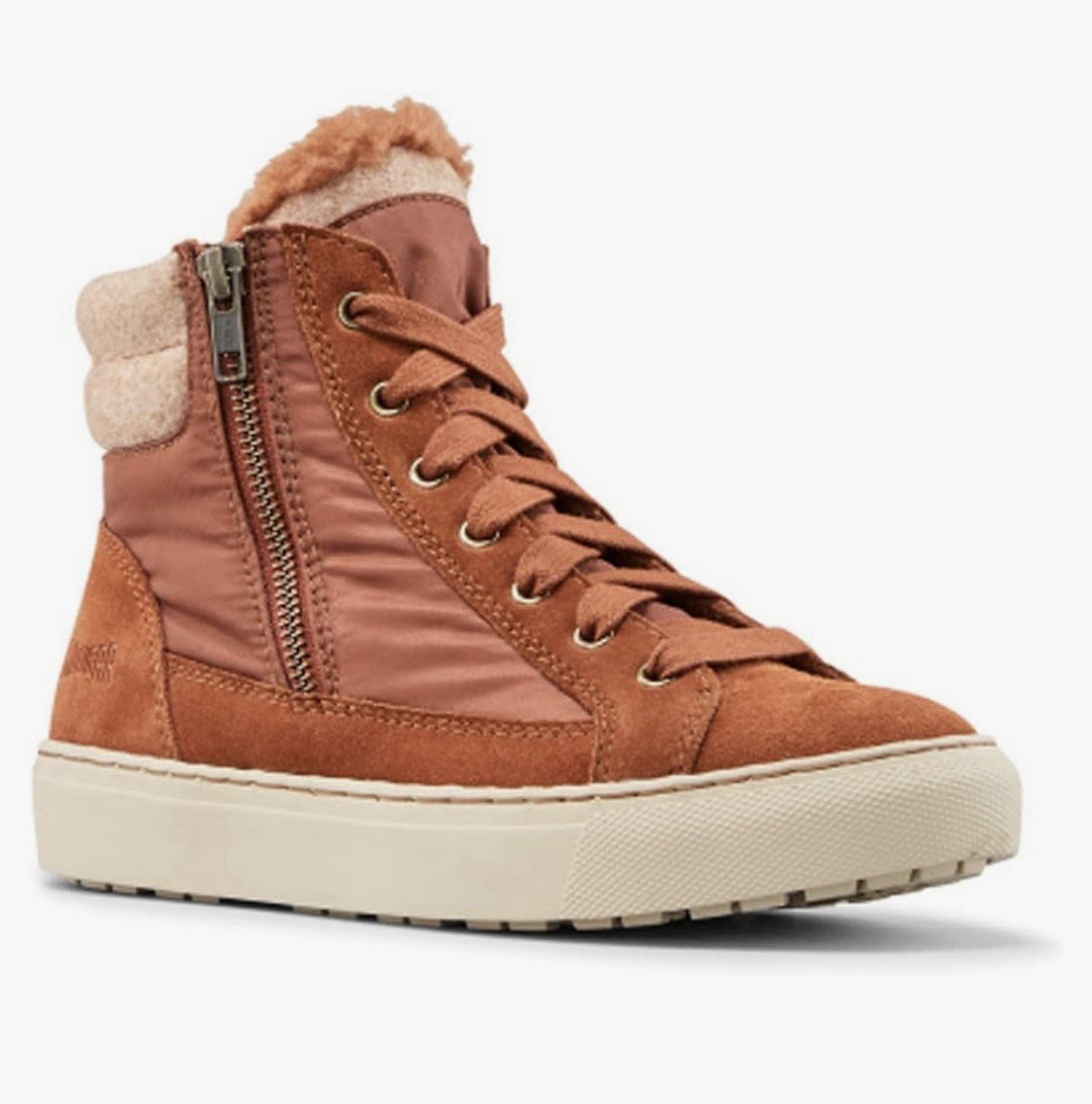 Cougar Shoes Women’s Dax Tabaco Suede Nylon Winterized Sneakers Sz 10 New