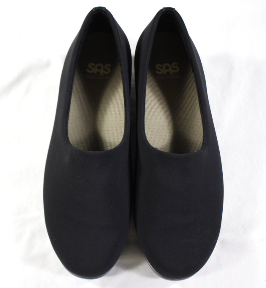 SAS Shoes Women’s 9.5 M Bliss Slip On Loafers Stretch Tripad Comfort USA Black