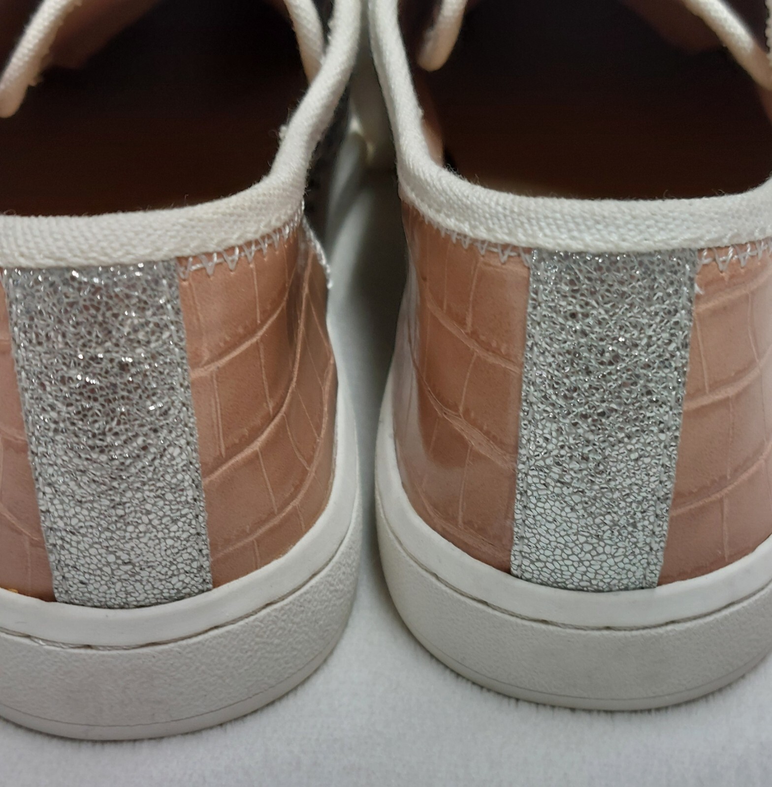 Dolce Vita Neza Lace Up Sneaker Black White Spotted Canvas Size 8.5