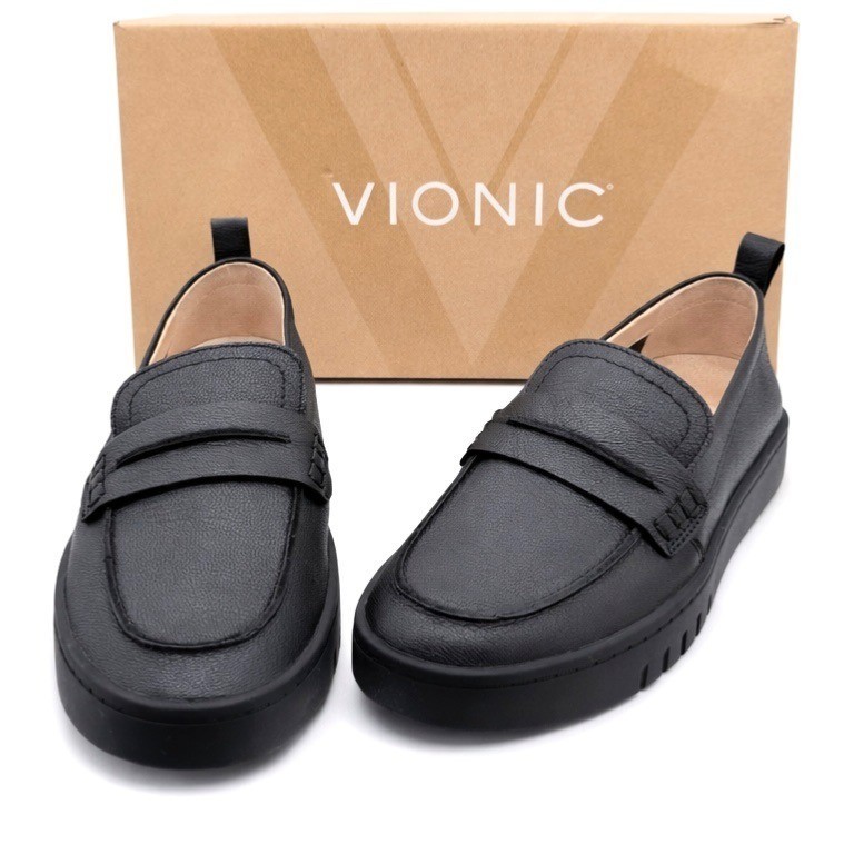 Vionic Chantel Vio Motion Supportive Leather Loafers Women’s 6 EU 36 Orthotic