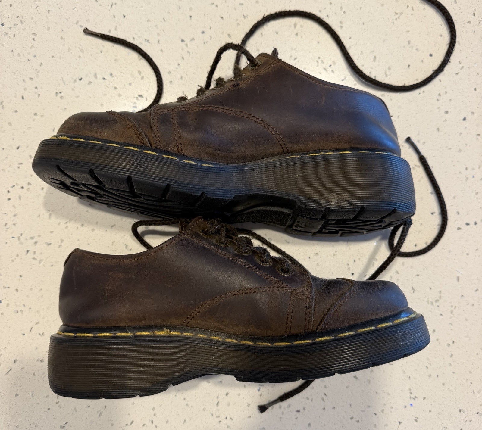 Vintage Doc Martens Shoes Womens UK 7 Leather Y2K Chunky Platform 8651 England