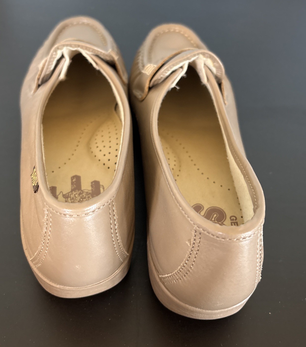 SAS Classic Mocha Hand Sewn Leather Slip On Comfort Penny Loafers Women’s 10