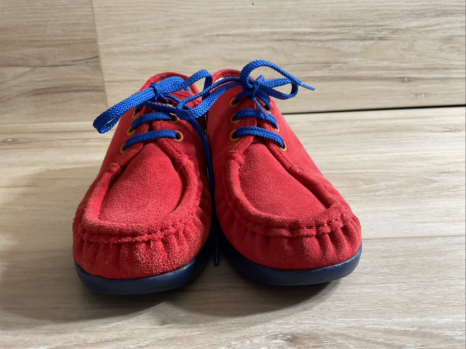 SAS Siesta Shoes Womens Size 7.5 M Red Suede Lace Up Comfort USA Handsewn