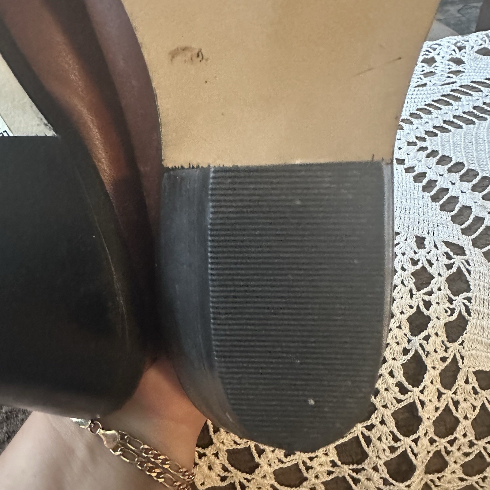 Code West Vintage Women’s 7 Brown Leather Slip-On Cowboy Western Mules Clogs