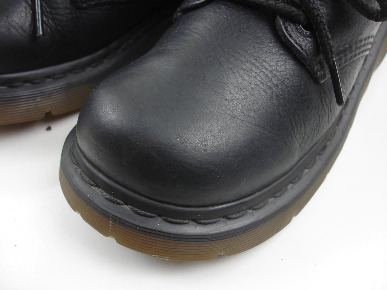 Women’s UK 5 US 7 M Dr. Martens 2B98 Black Leather Lace-Up Creepers Chunky Shoes