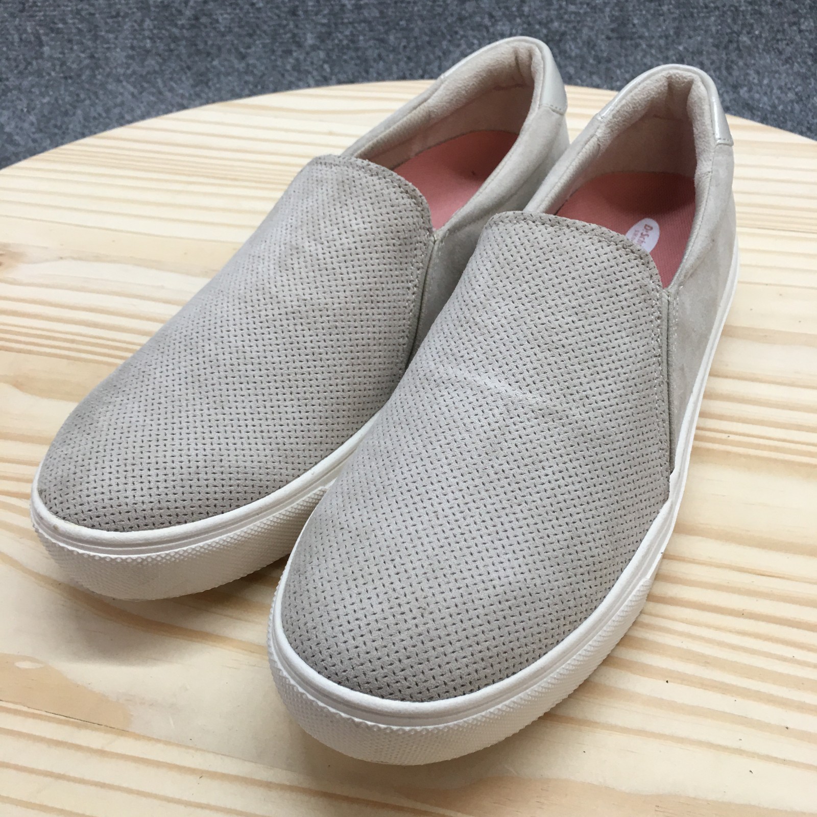Dr Scholls Shoes Womens 9 M Nova Slip On Sneakers Gray Comfort Round Toe Low