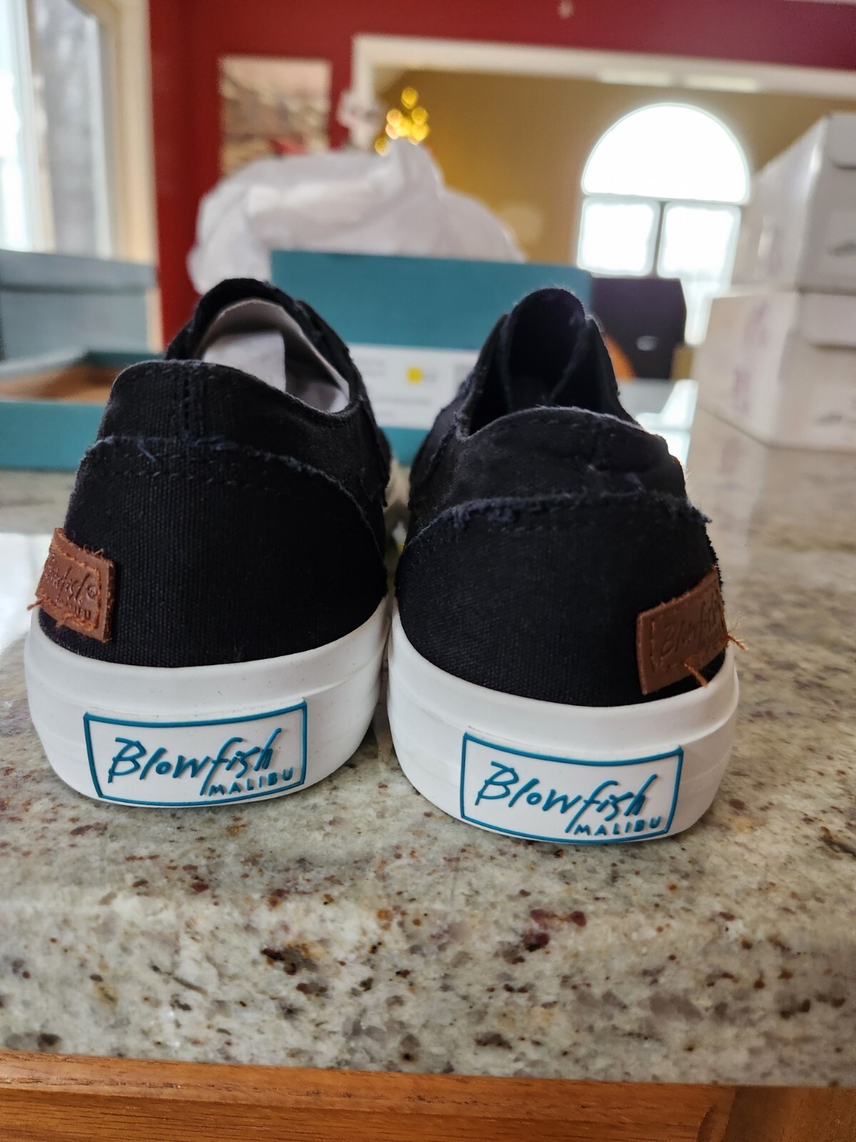 *BLOWFISH* “Marley” Black Washed Canvas Slip-On Sneakers – Size 6.5 – NIB!