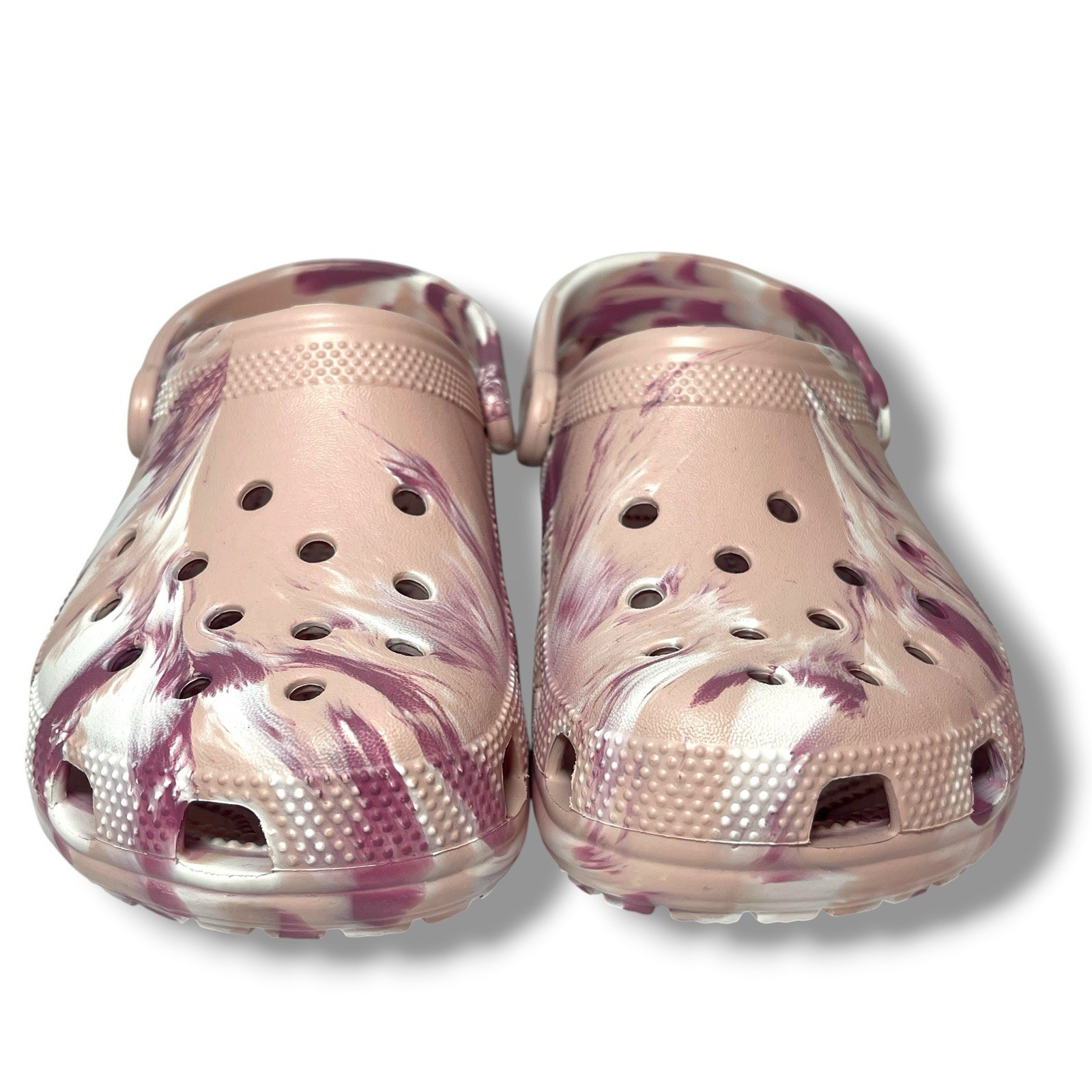 NEW Crocs Classic Pink Marbled Tie-Dye Clog Quartz/Multi Men’s 4, Women’s 6