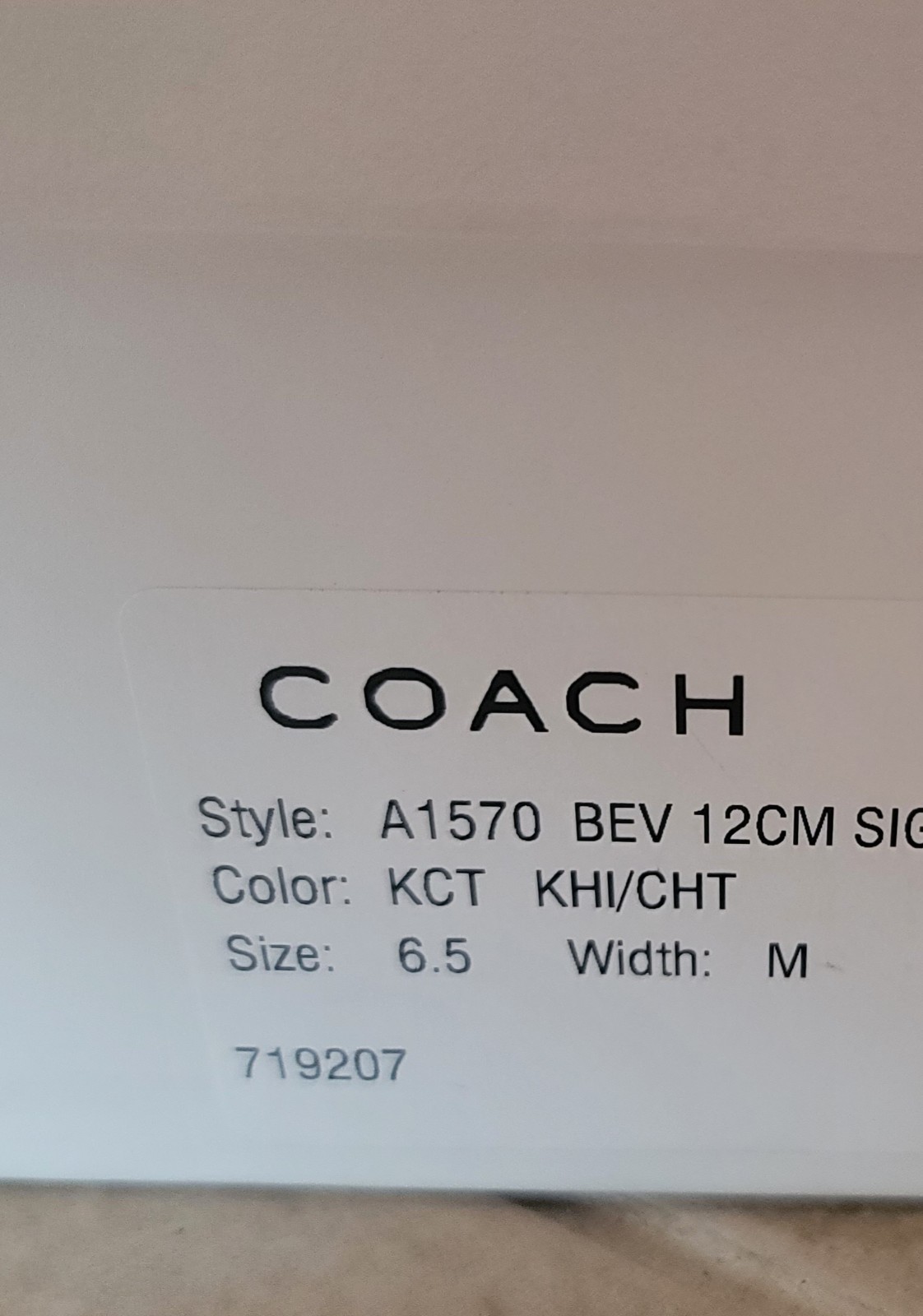 Coach Bev Signature Canvas Slip-On Sneakers Women’s 6.5 M Khaki/Chocolate A1570