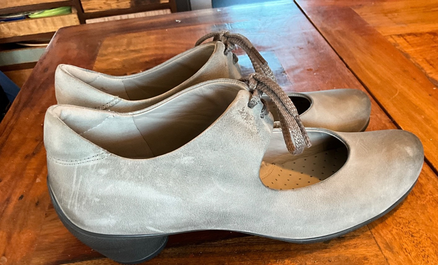 ECCO WOMENS SHOES SIZE 39/8.5 NUBUCK OMBRÉ Sculptured taupe