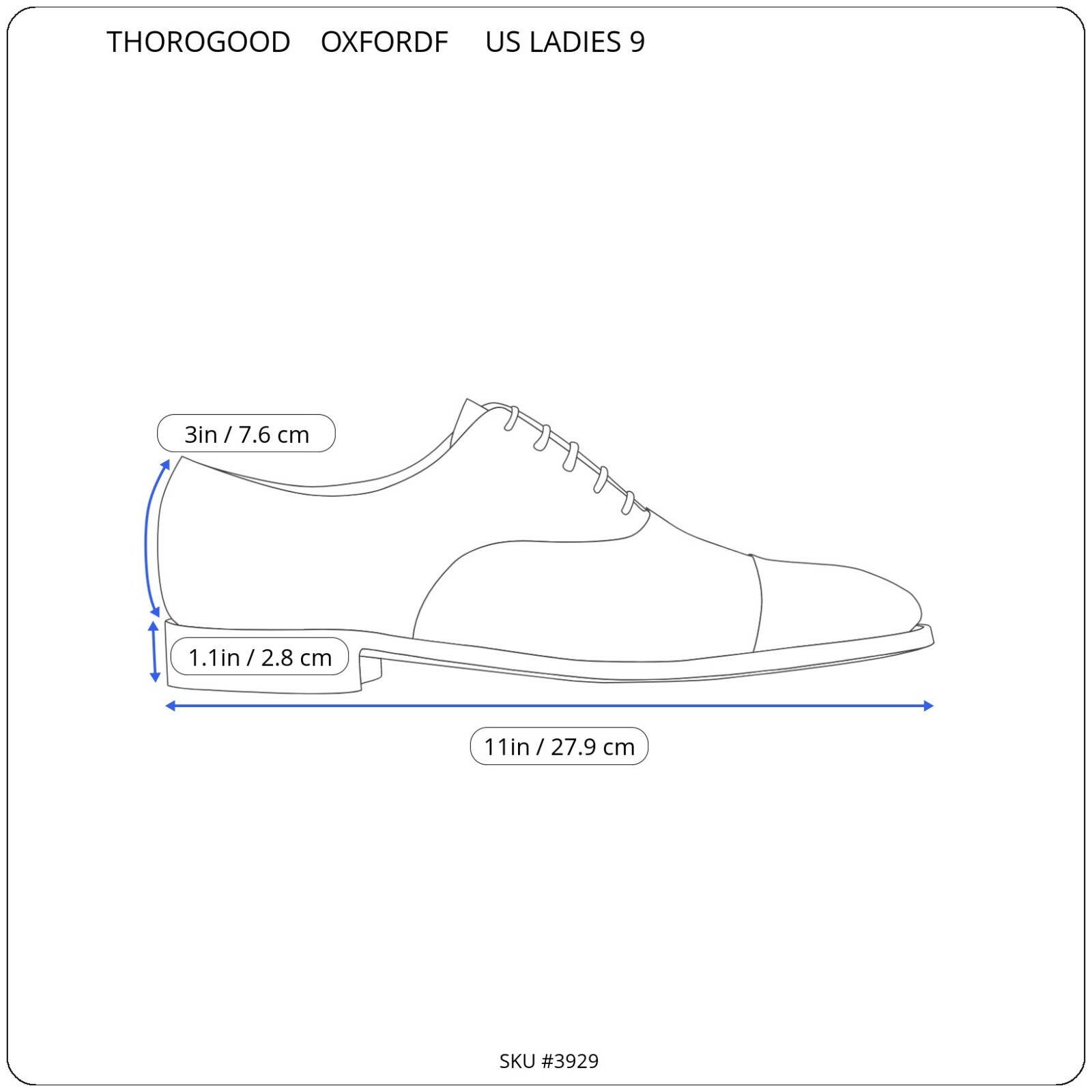Thorogood Women Poromeric Uniform Oxford Dress Shoes Black Gloss Sz 9M 531-6103
