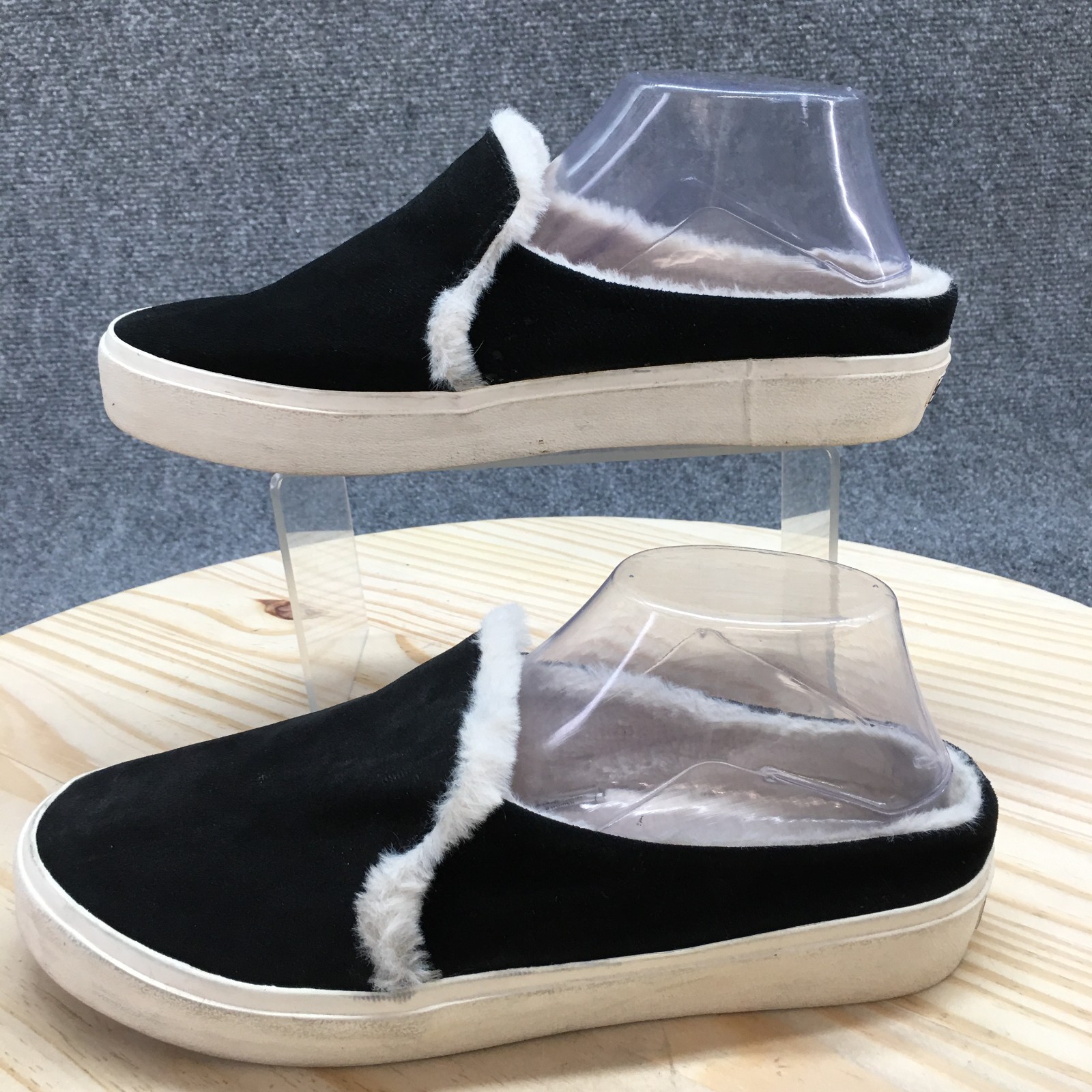 Staheekum Shoes Womens 9 Cozy Camp Mule Sneakers Black Slip On Comfort Flats