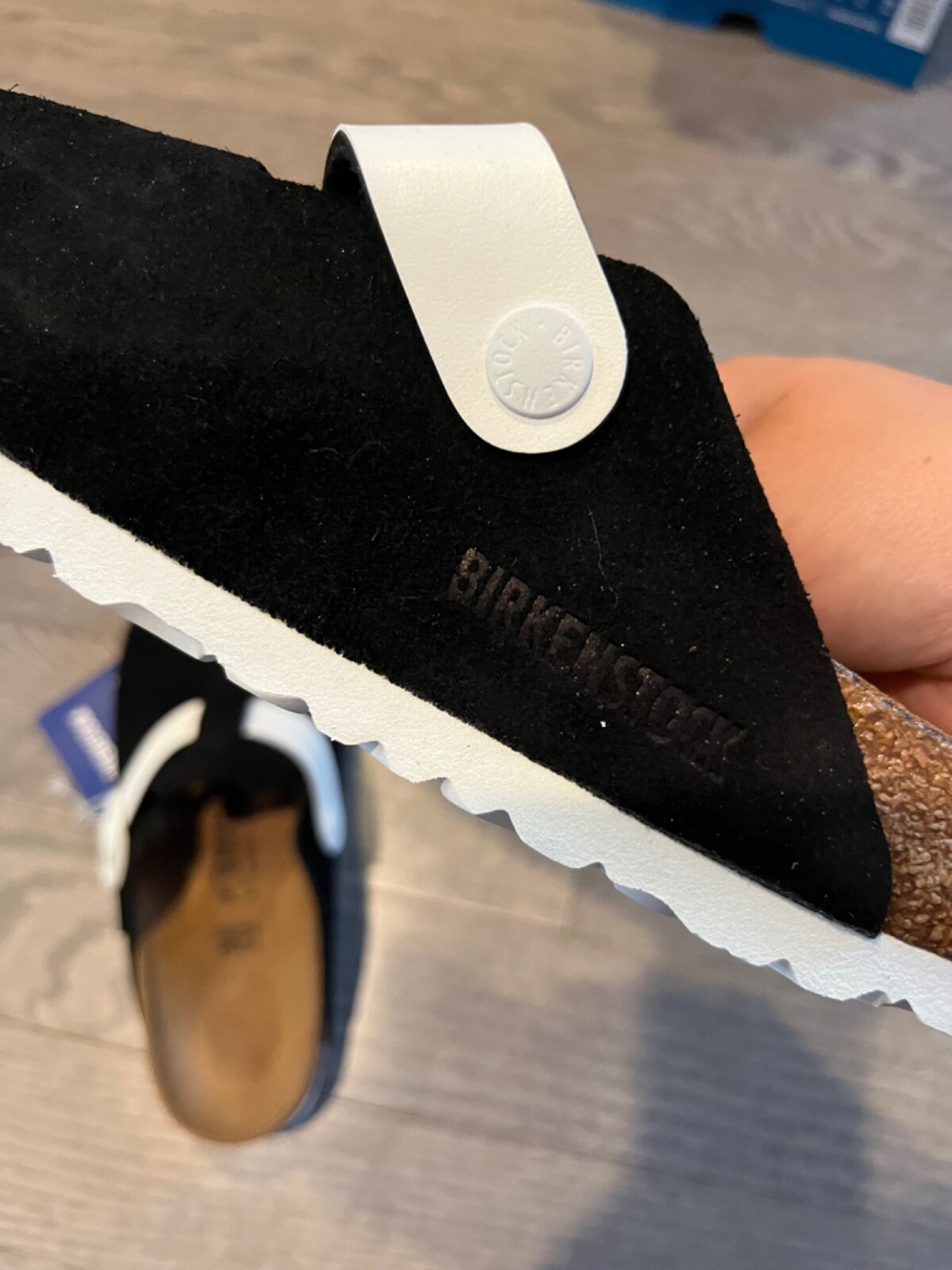 Birkenstock womens Boston Suede Leather/Birko-Flor narrow fit softbed NWB