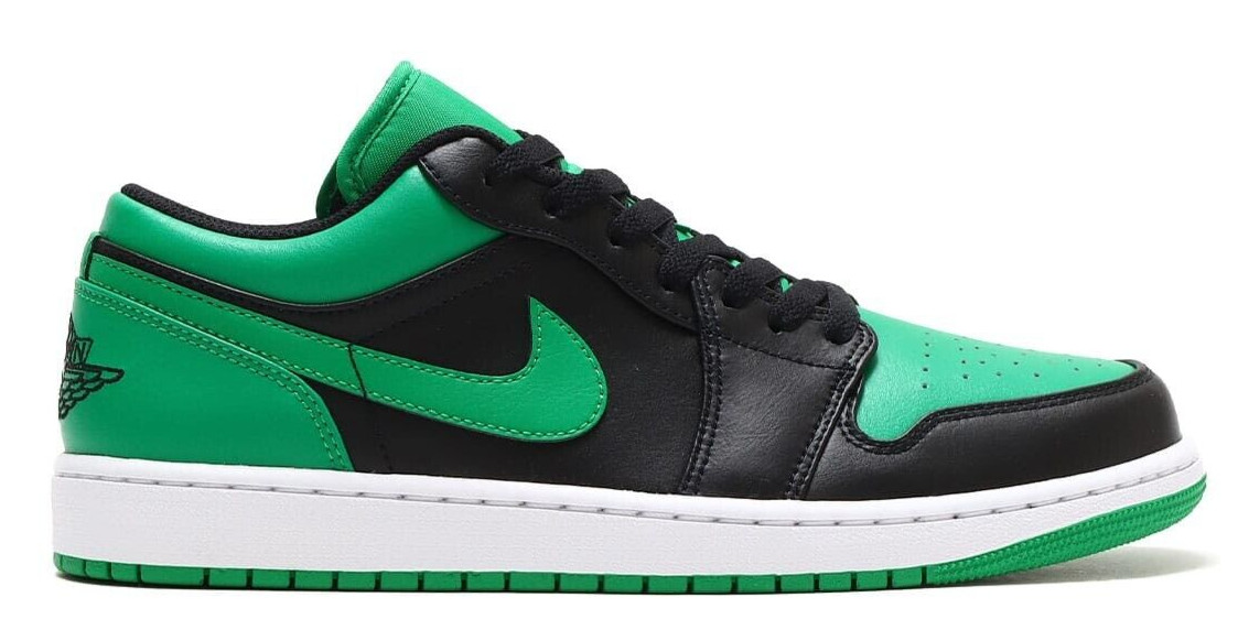 Nike Air Jordan One Low Lucky Green Edition Top Retro Sneakers Men Size 12US