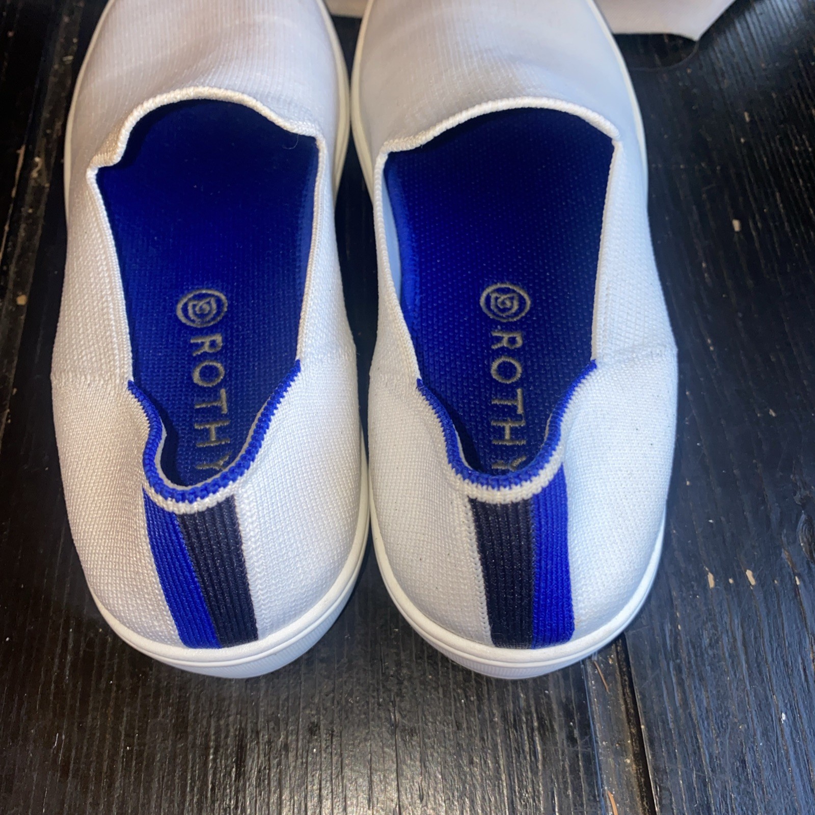 Rothy’s Women’s The Original Slip On Casual Comfort White Sneaker Size 9