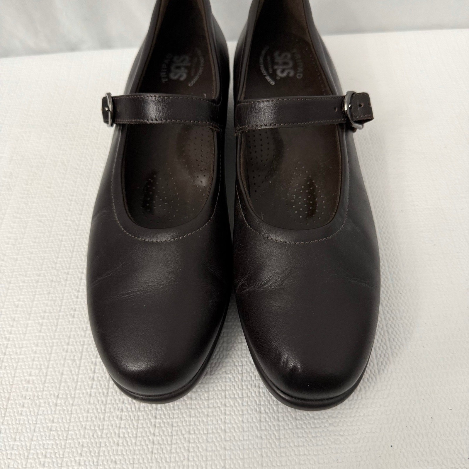SAS Maria Shoes Womens Size 10 Narrow Dark Brown Mary Jane Comfort