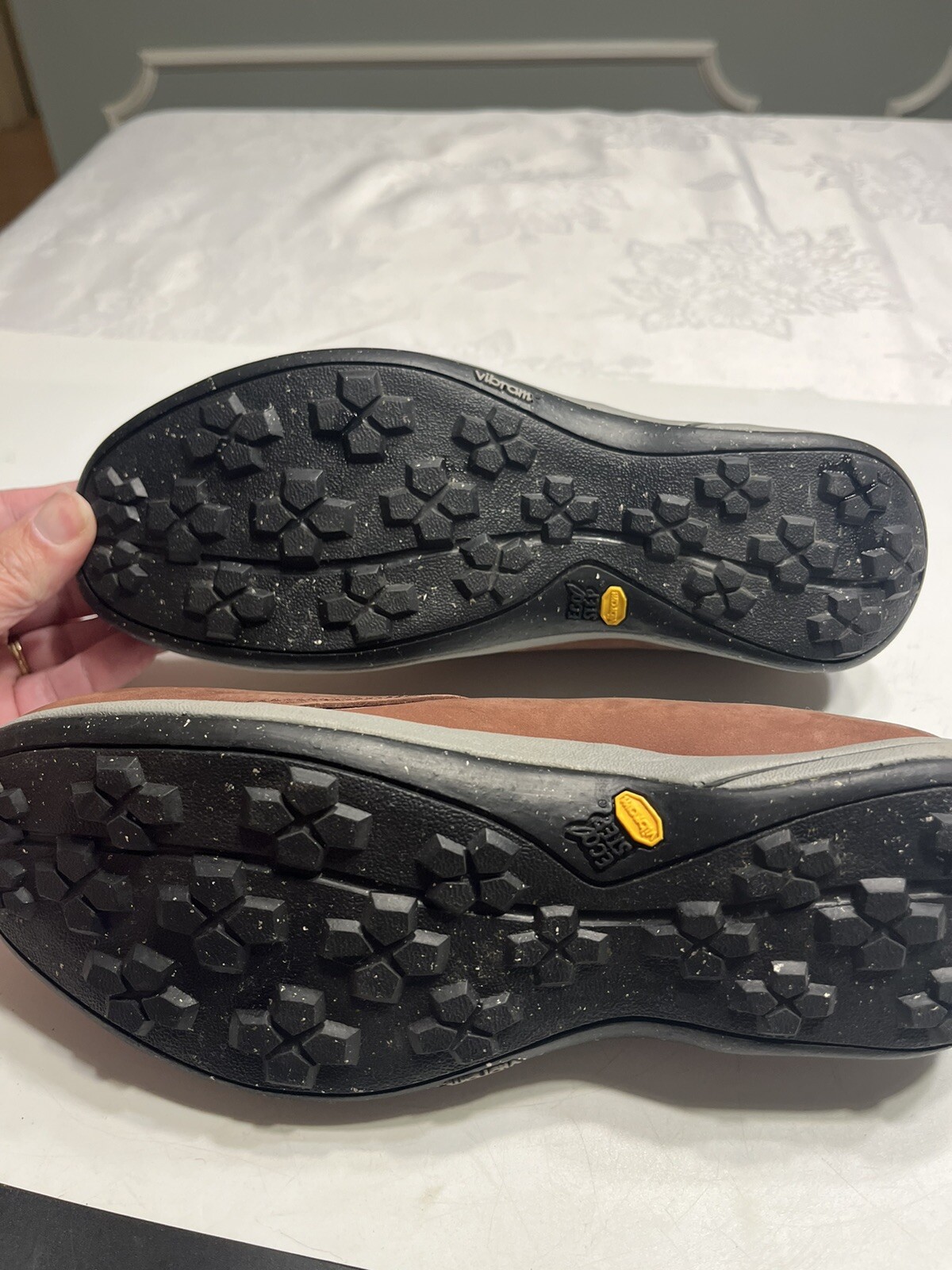 Timberland Smartwool Brown Leather Waterproof Vibram Ecostep Slip On Shoes 7.5M