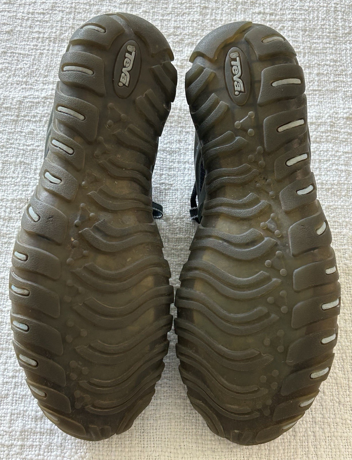 TEVA Size 8 Womens Gamma Hydro Sport Water Hiking Shoes Gray Blue EUC