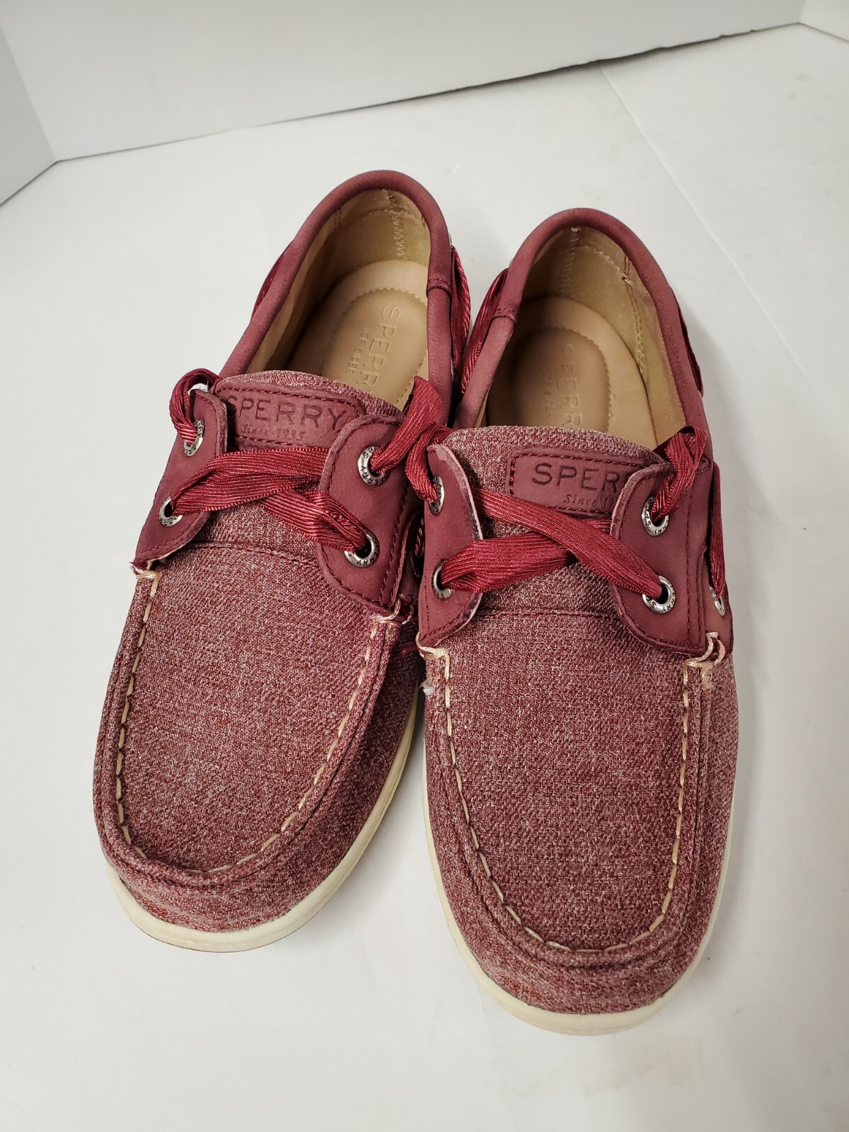 Sperry Womens Size 5 Koifish Shoes Sparkle Chambray Top Slider Boat STS84343