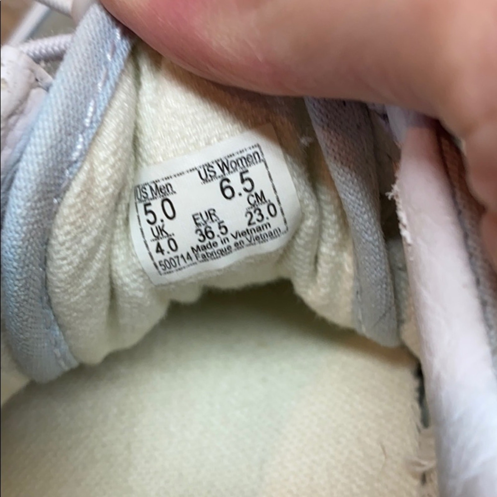 Vans Light Blue Suede Canvas Skate Shoes M5 W6.5