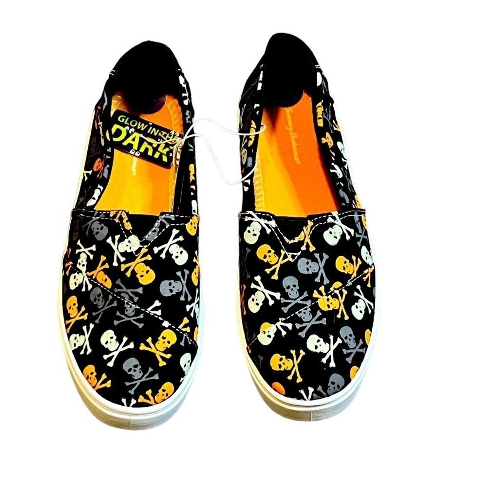 Tommy Bahama Women’s Skull Print Glow in the Dark Sneakers Size 8.5 Halloween
