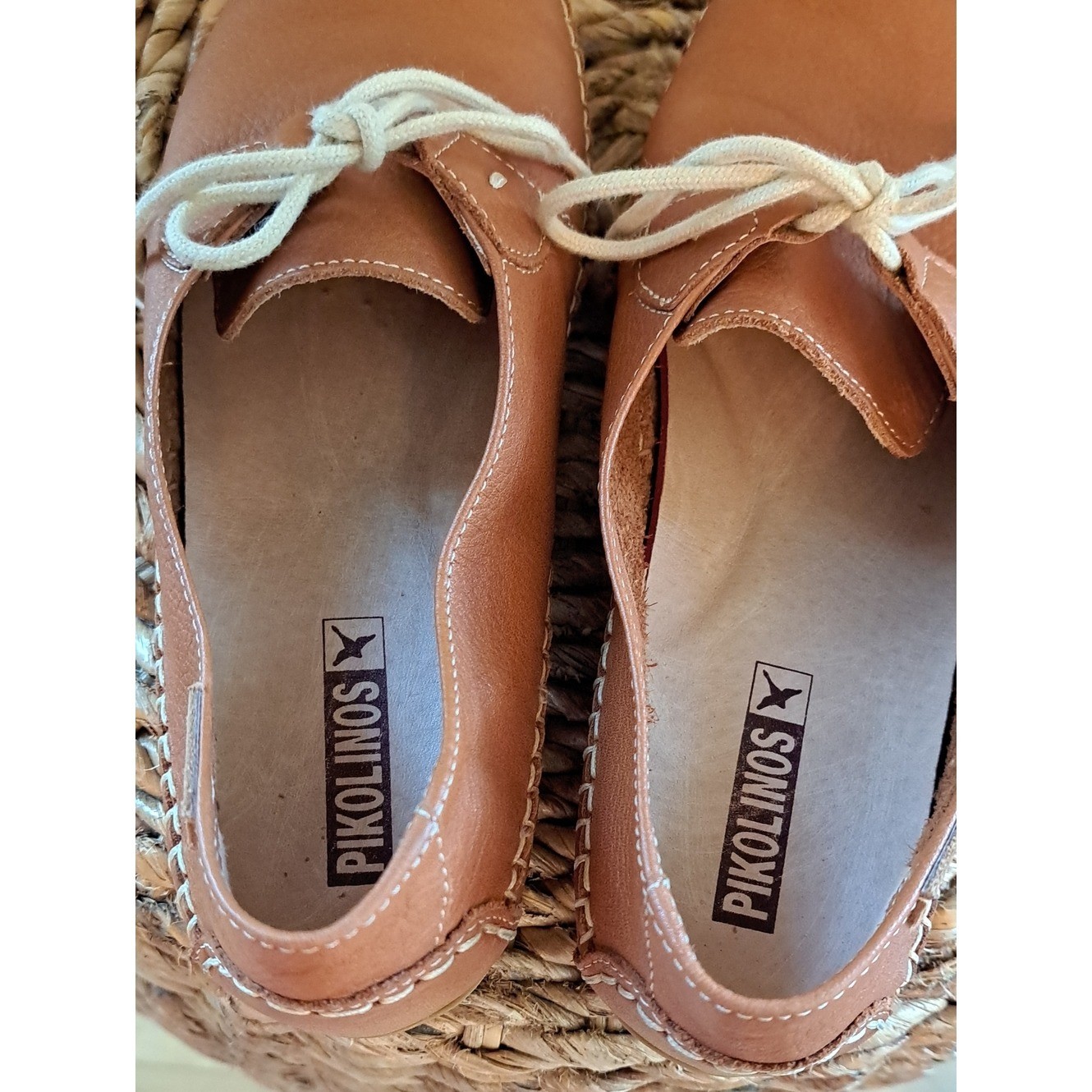 Pikolinos Womens Roma Luxury/Travel/Preppy Saddle Brown Leather Shoes EU38/US7.5