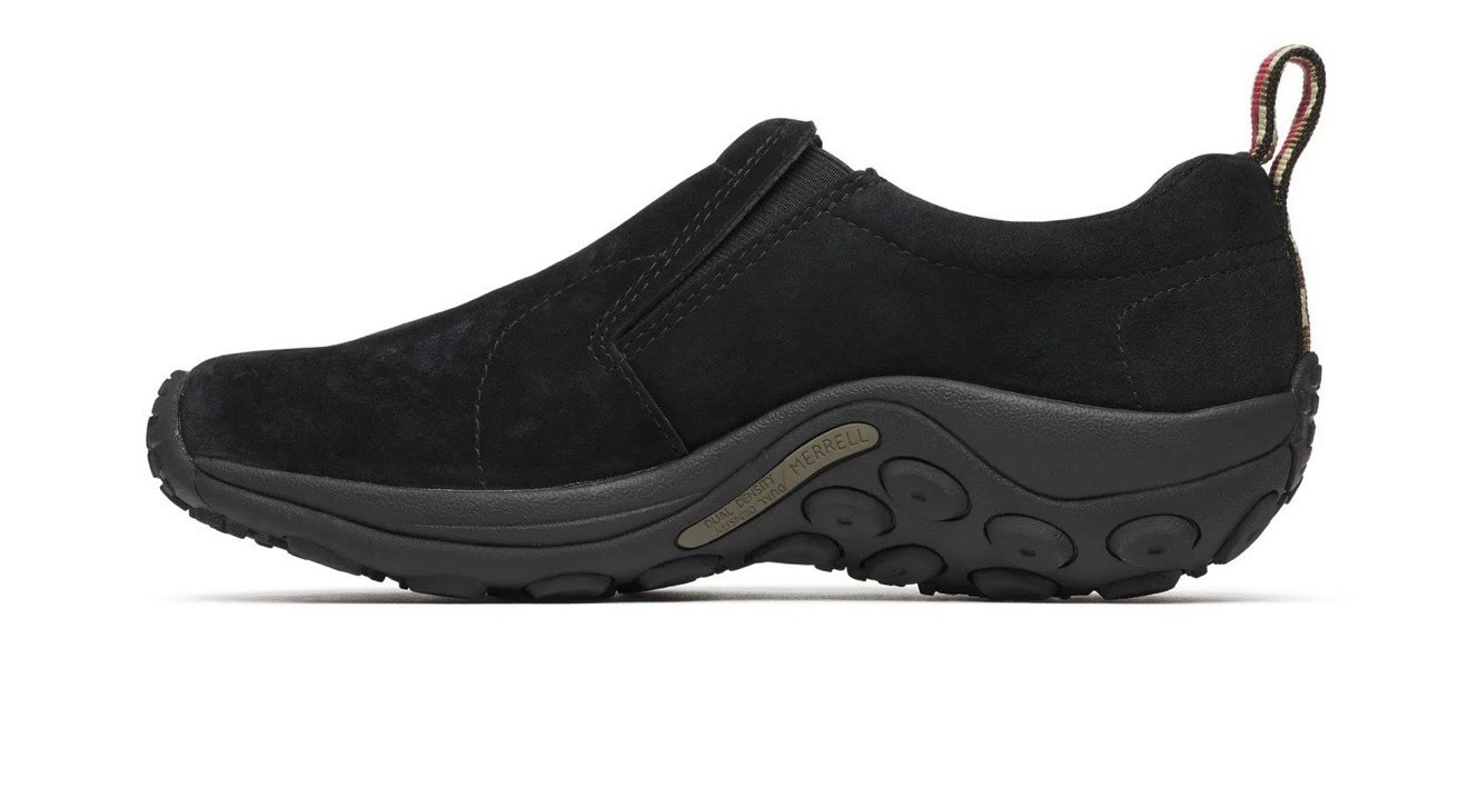 Merrell Jungle Moc Women’s 8 Wide Midnight Black Slip on Hiking Shoes J60826W