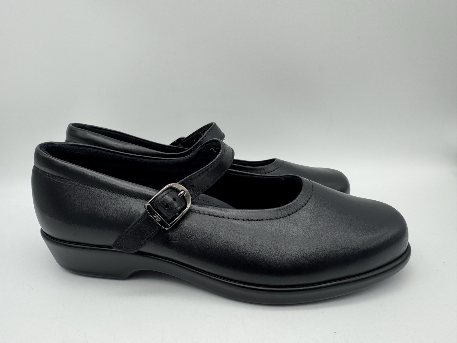 SAS Maria Women’s Mary Jane Shoes – Black Leather – Size 7.5 M – Tripad® Comfort