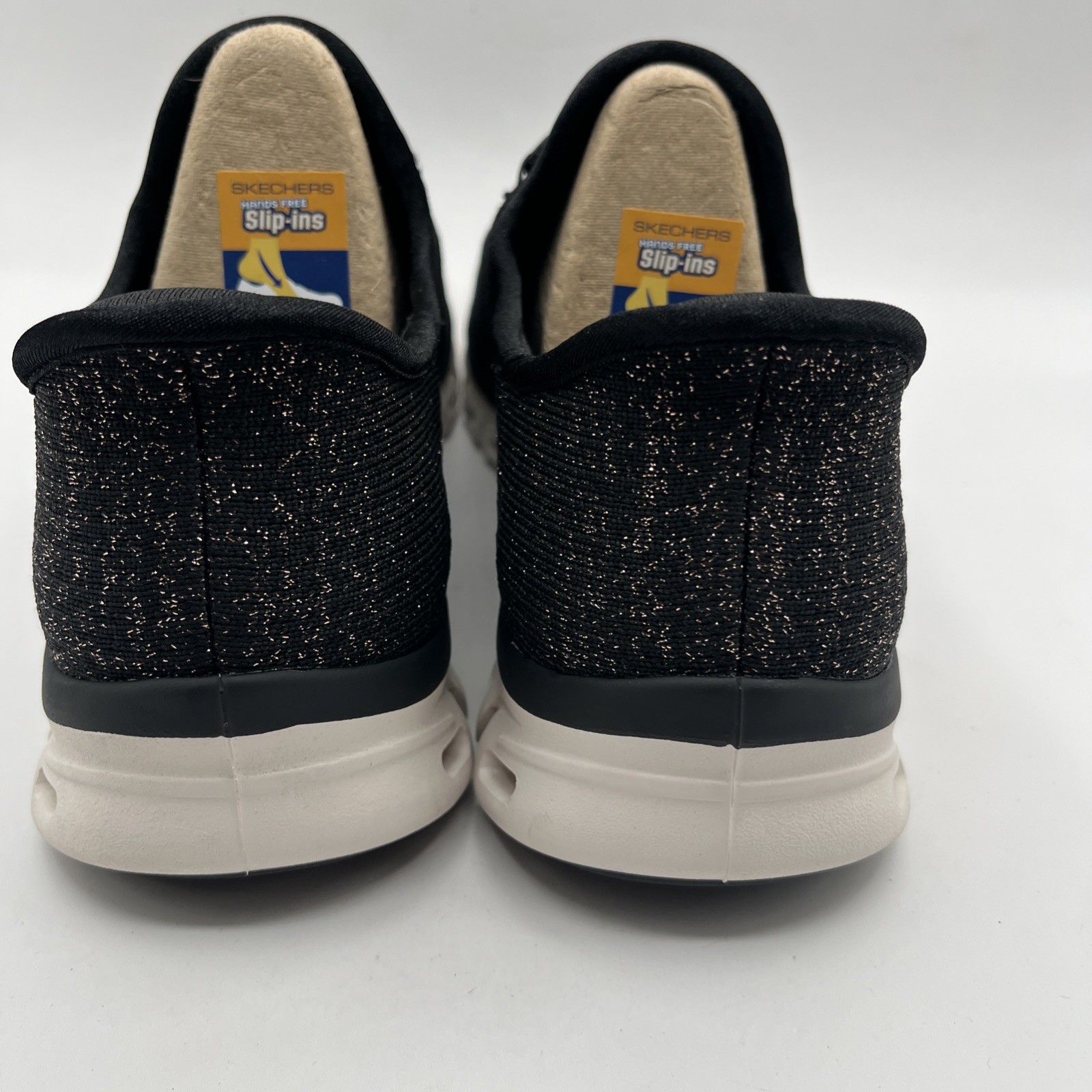 Skechers Women’s Slip-ins Glidestep Mesh Sneakers Black Air Cooled Foam Sz 9.5
