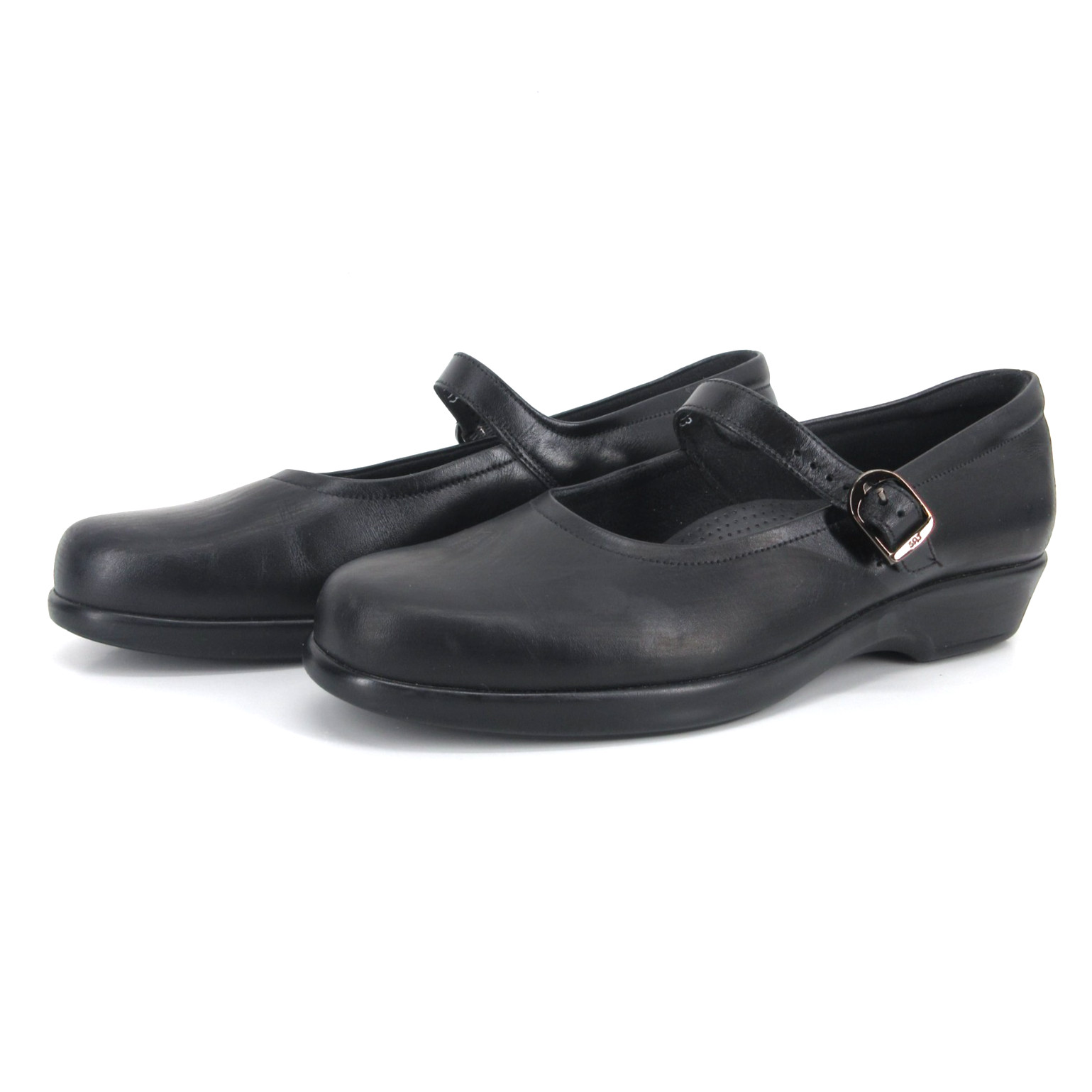 SAS Maria Mary Jane Loafers Slim Shoes Womens Size 10 S Black Leather Orthotic