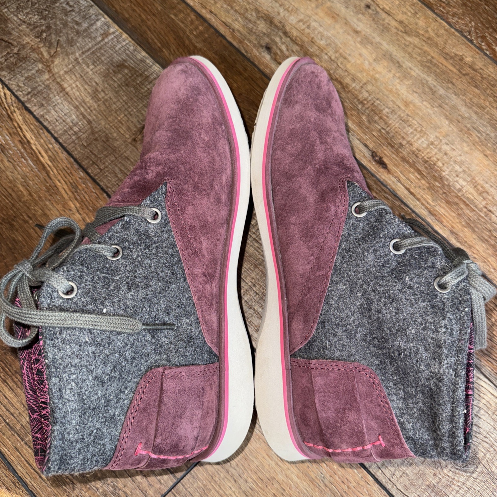 CUSHE Manuka Lite Desert Womens Chukka Boot Sz US 9 EU 40 Wine Surf Comfort