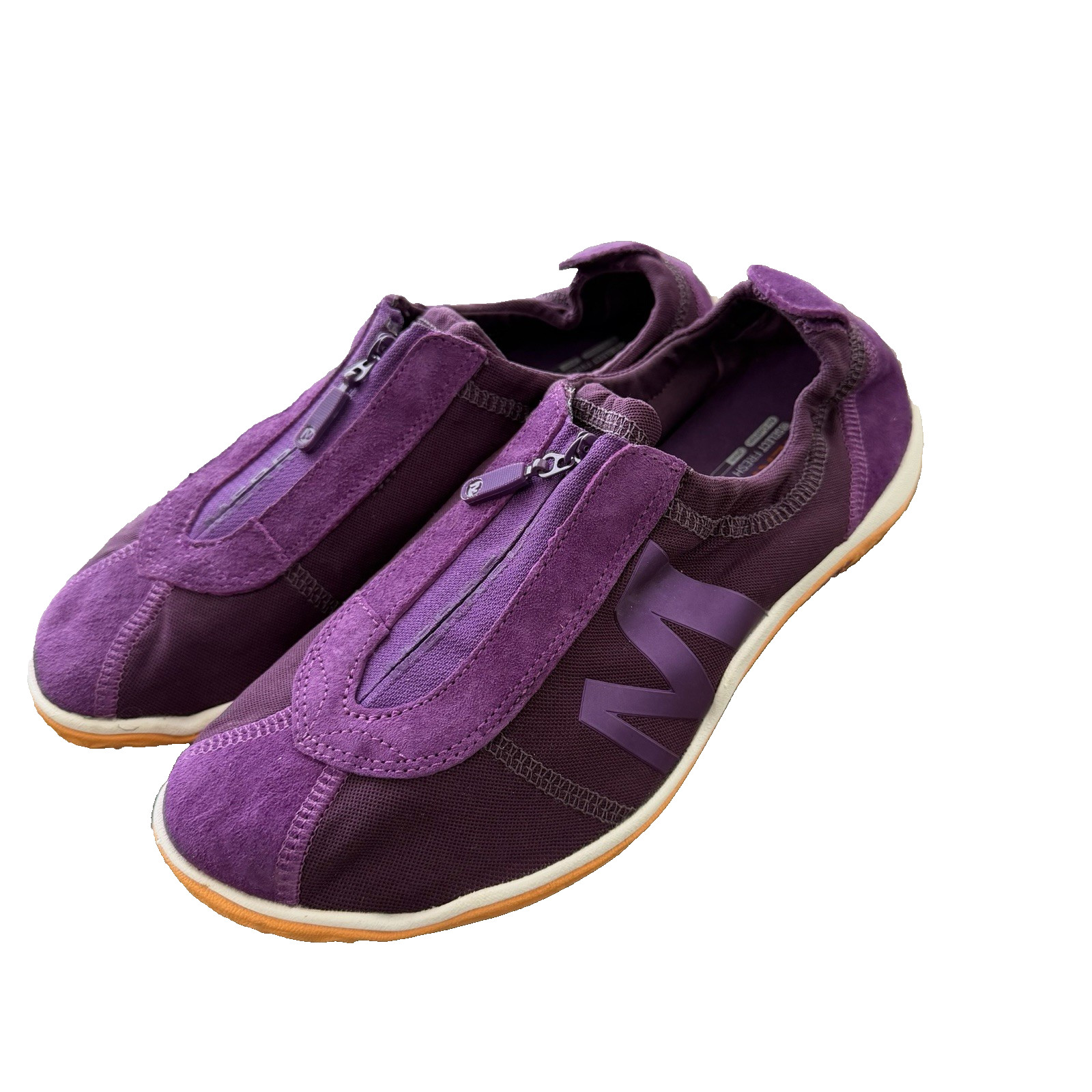 Merrell Lorelei Women’s Purple Suede Zip Shoes Size 7 NWOB Walking Outdoor Sport