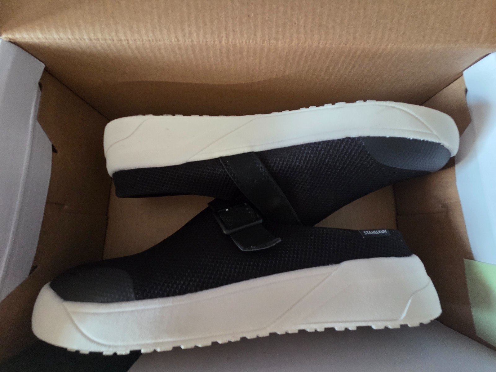 STAHEEKUM Women’s Comfort Sneaker Clog Sie 9 Black with box Slip On Cushioned