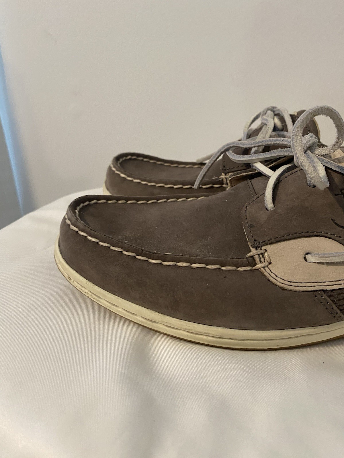 Sperry Womens Koifish Mesh in Gray Size 11 Boat Dock Lace Up Sts83159 Suede