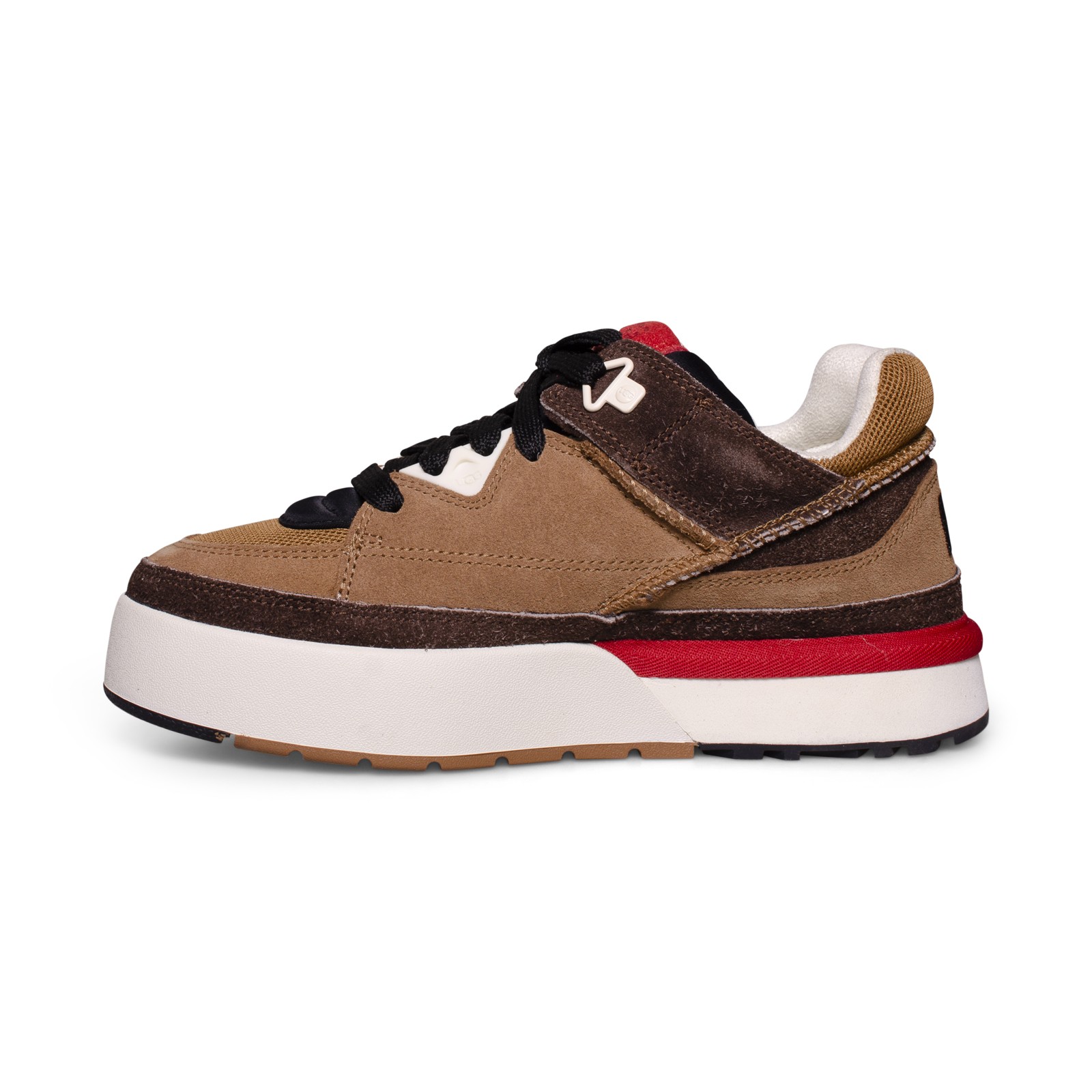 UGG GOLDENCUSH CHESTNUT / BLACK SUEDE ALL GENDER CLASSIC SNEAKERS SIZE US M8/W9