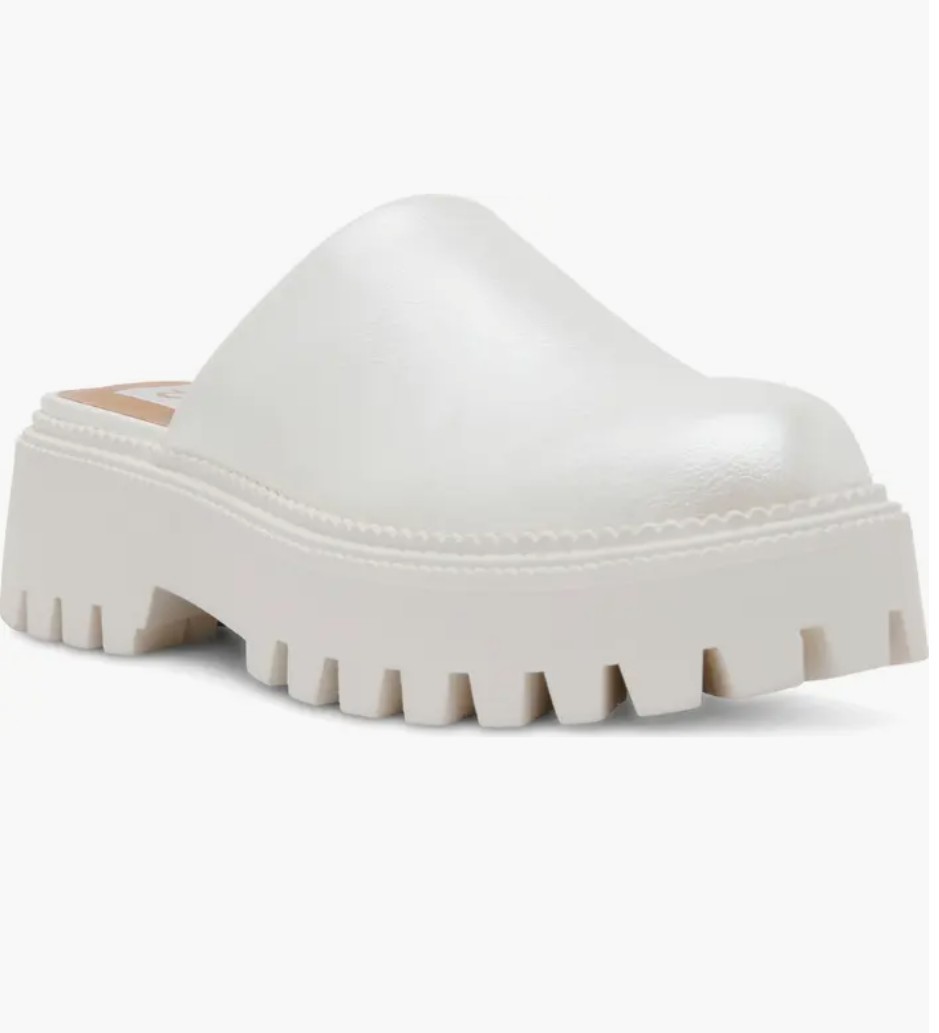 BEAUTIFUL NEW LEXY LUG CLOG BY DOLCE VITA ( WOMEN ) PEARL WHITE SIZE 9.5