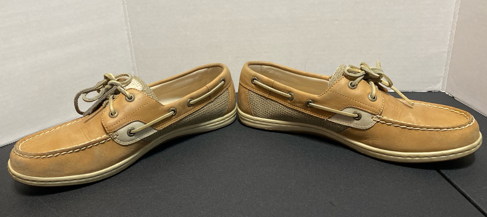 SPERRY Top Sider Women’s KOIFISH Linen Oats Boat Shoes STS95589 Sz 10 M