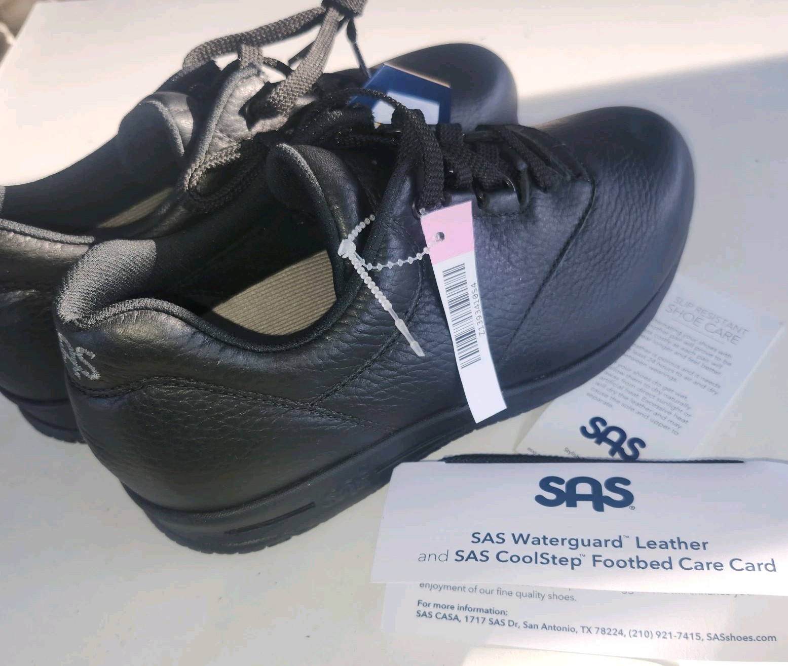 New SAS Liberty Slip-Resistant Black Women’s Shoes Sz 6WW $198