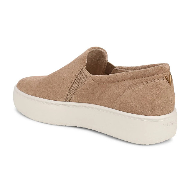 NEW VIONIC Ellen Platform Slip On Sneaker, Desert Sand Suede