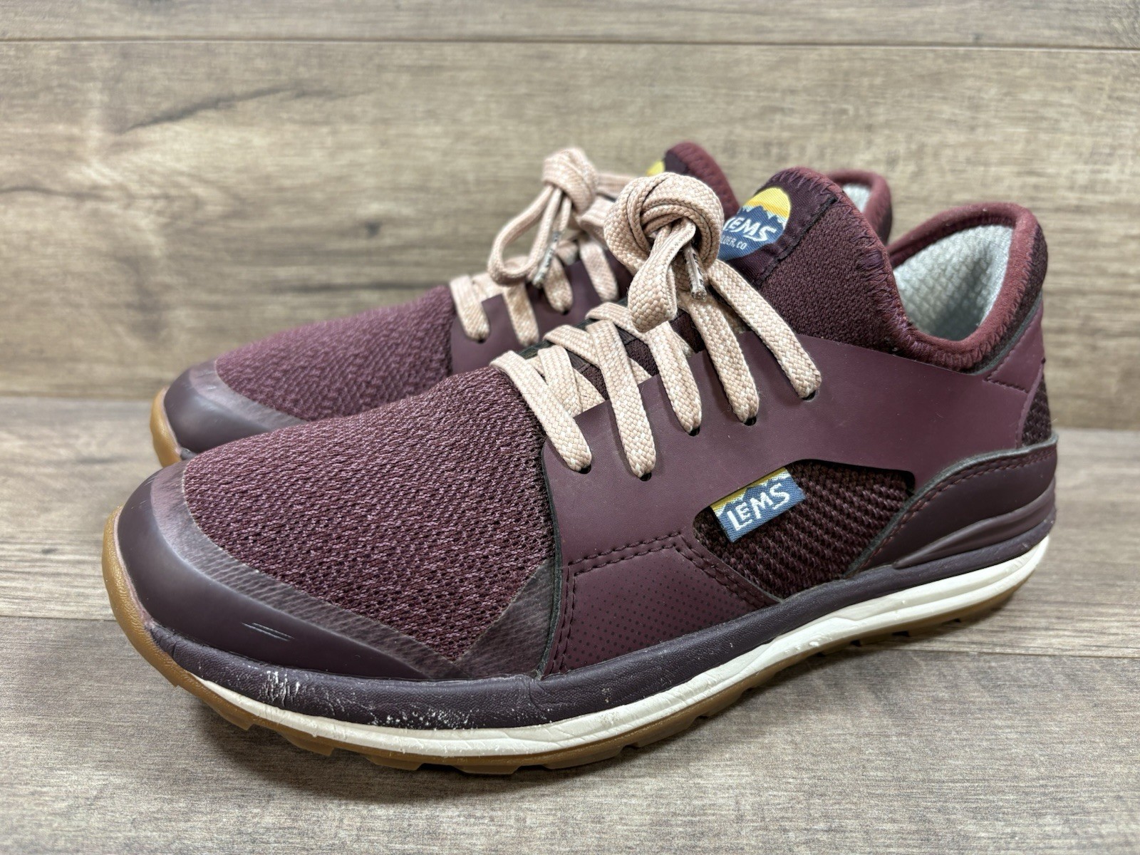 Lems Mesa Trail Walking Shoes Hiking Lightweight Rosewood Womens Size 7.5